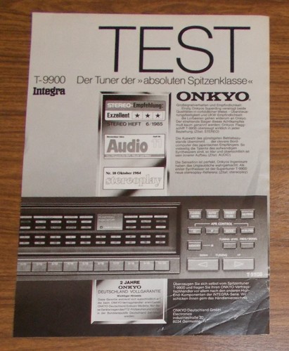 Rare advertising vintage onkyo - advertising,