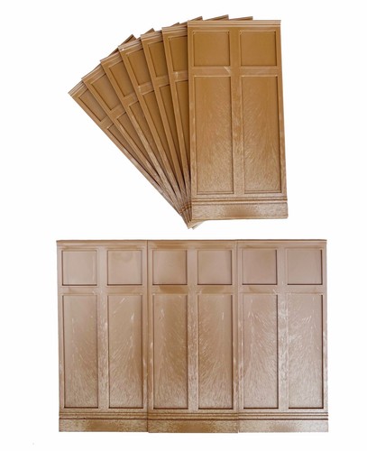 Dolls house wall panels - panels,, 3/4