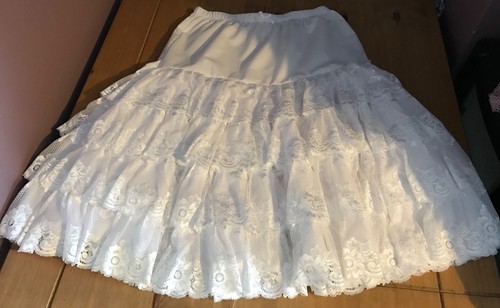 White coloured petticoat - petticoat, with