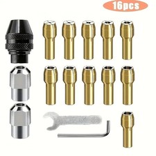 Drill Chuck Collet Set for