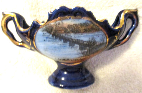 Vintage souvenir china cobalt - vintage,
