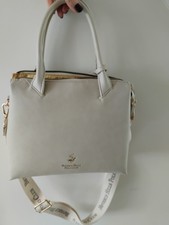Polo Club Beverly hills  Handbag Beige/ Cream /ivory bag