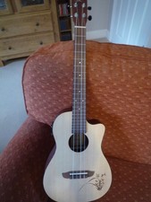 ORTEGA BARITONE UKELELE - ACE ELECTRO ACOUSTIC UKE, MINT WITH GIG BAG AND TUNER!