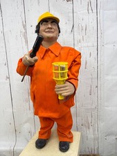 60s Electrician/Builder Figure Automaton Shop/Window Display Laughing/Voice Box