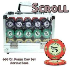 New 600 Scroll Ceramic Poker