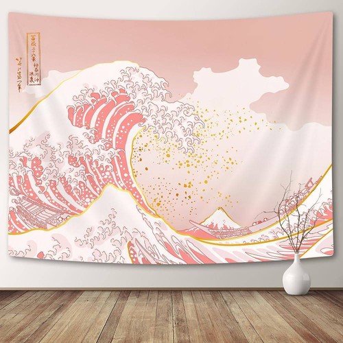 Sea wave modern - wave, pink
