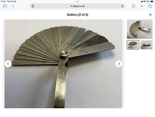 Stainless Steel Measuring Tool 100mm Feeler Gauge Set Gap Valve 17 Leaver