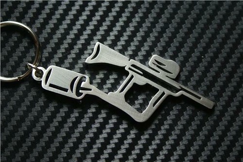 Paint ball gun keyring - paint,