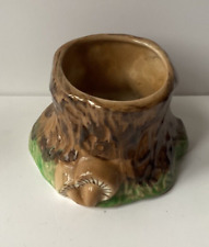 Tree Stump Toadstool Vase
