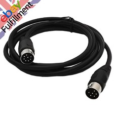 1.8M MIDI 8 Pin Din M To DIN 6 Pin M Audio Data Signal Adapter Connector Cable A