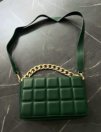 Women green quilted faux - women’s,