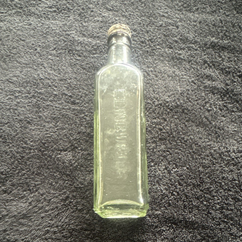 Antique clear glass embossed - antique,