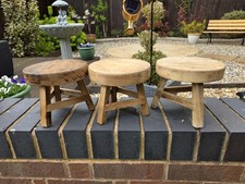 Mini Wooden Stool Plant Stand