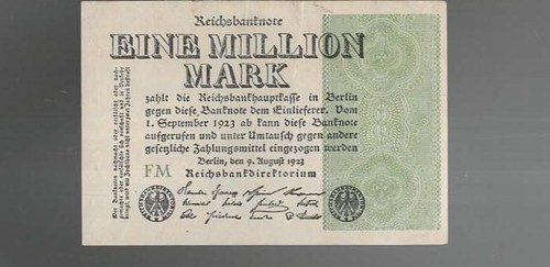 German banknote million mark - 1,