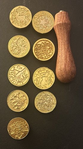 Pcs wax stamps - 10, with