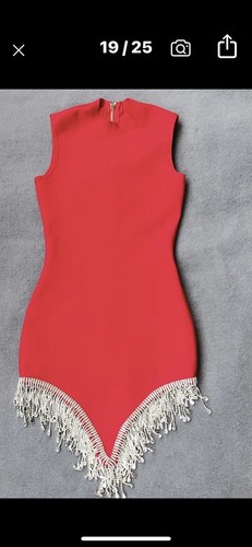 Bandage red dress size to - bandage,