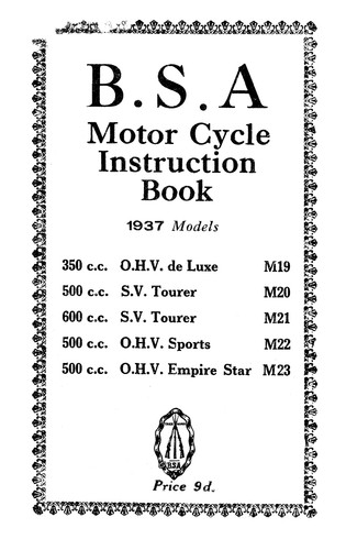 1937 bsa m19 m20 m21 - 1937,