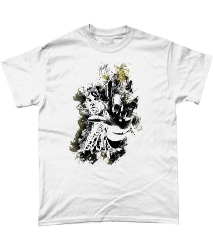 Ian brown abstract shirt - abstract, t