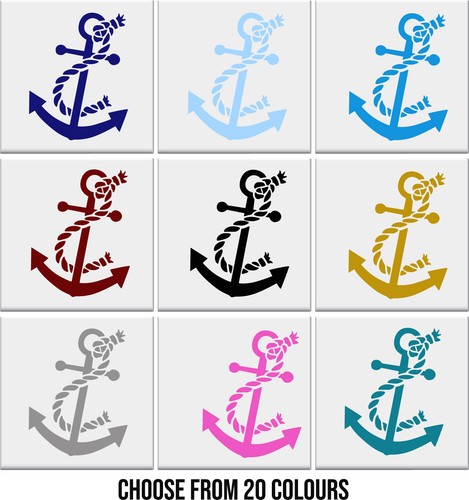 Bathroom tile stickers anchor - bathroom,