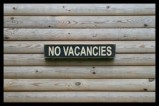 NO vacancies vintage style