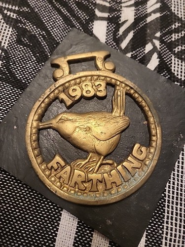 Horses brass 1983 farthing - horses,