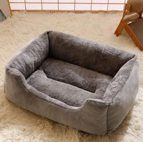 Plush dog bed - dog,