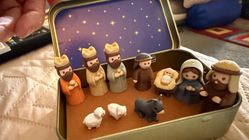 Mini christmas nativity set - mini,