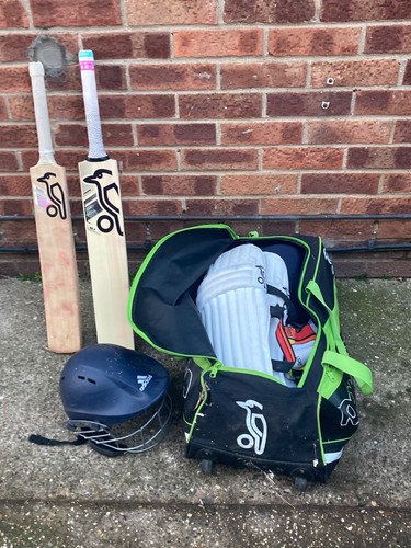 Cricket bag and pads - cricket, bats