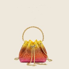 Luxury Rhinestone Bucket Bag