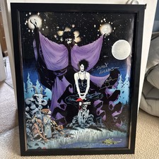 The Sandman - Dream & Death Beautifully Framed Signed Poster By Neil Gaiman  