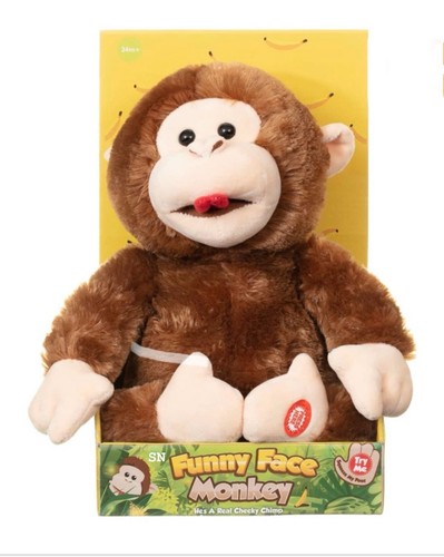 Funny face monkey plush - funny, toy