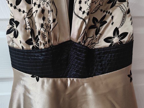 Black and gold summer halter