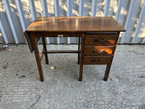 Retro vintage oak kneehole - vintage,