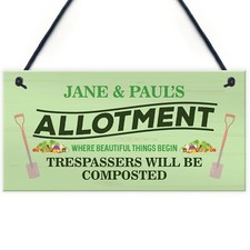 Personalised allotment signs - personalised,
