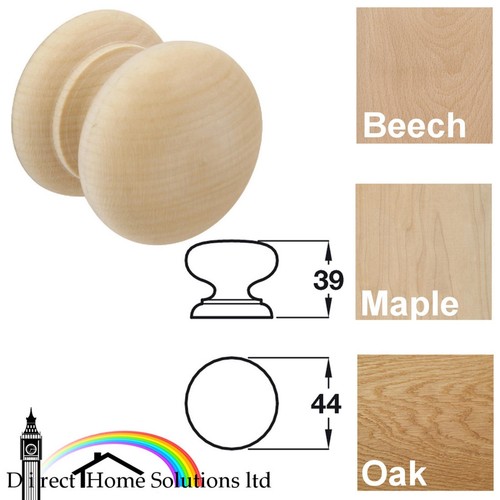 Hafele wooden unfinished knob - hafele,