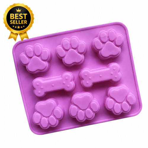 Paw print silicone mould - print, |