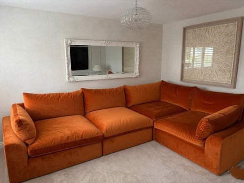 Orange shape corner sofa - corner, /