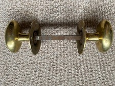 reclaimed old brass Oval  door knobs salvage