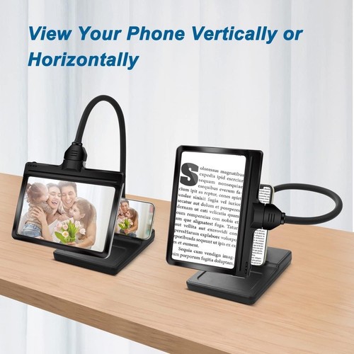 Led magnifying desk - led, w/