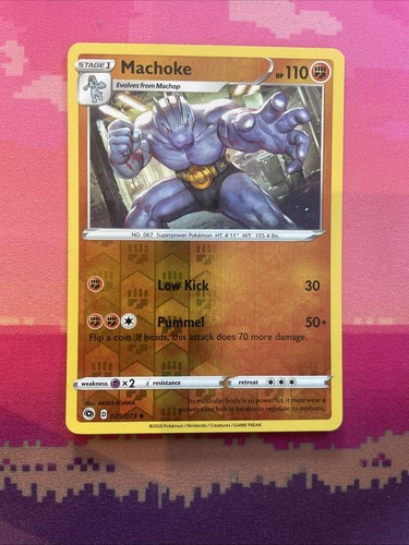 Pokemon card machoke - card,