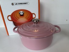Le Creuset 20cm Cast Iron Round Casserole Cocotte Rose Pink New boxed RRP £239