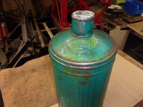 Vintage castrol fuel oil - vintage, can