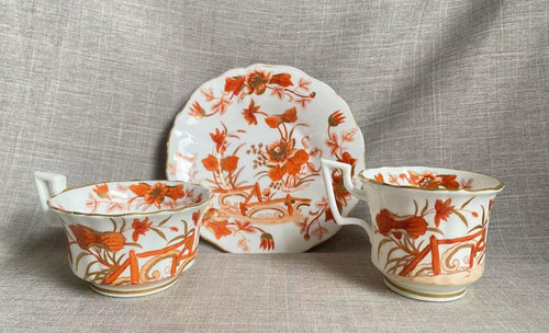 Antique c1815 regency - c1815, red