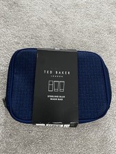 Brand New Ted Baker Travel Wash Bag Gift Set Stirling Blue