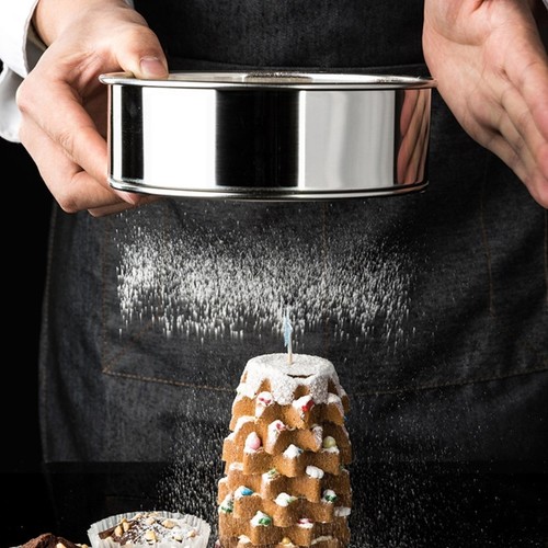 Stainless steel flour sifter - stainless,