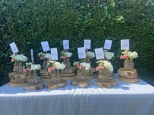  Rustic/Barn Wedding  table centre piece set x 10 tables  see items list
