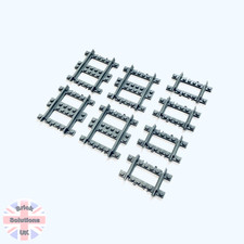 (L-Gauge) LEGO Compatible Train Track - Small Piece Set - (1/2) & (1/4) Length