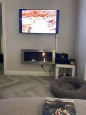 Biofuel Wall Mounted Fireplace Including Biofuel