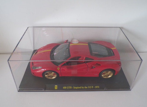 Burago ferrari 488 gtb red - ferrari,