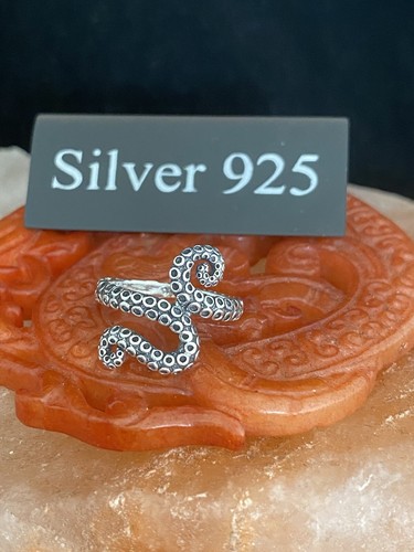 Solid silver octopus - silver, legs